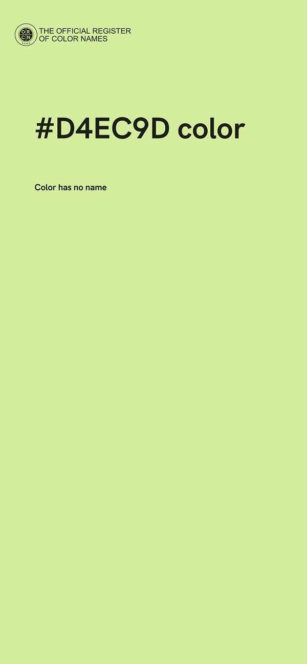 #D4EC9D color image