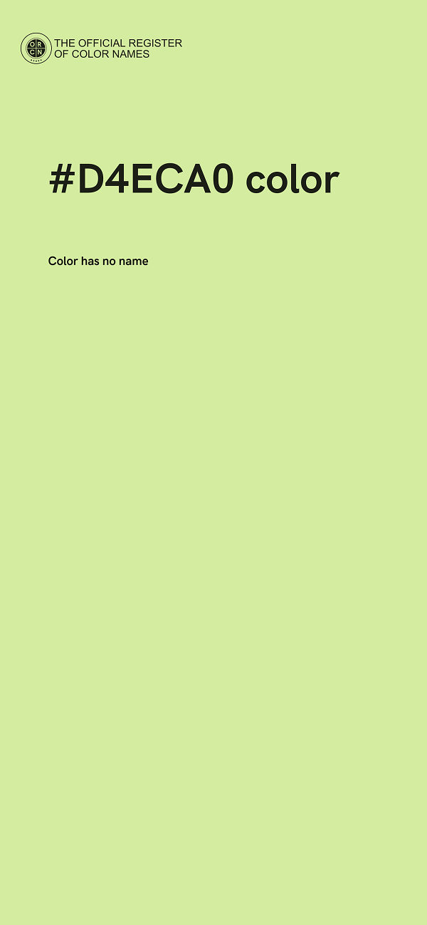 #D4ECA0 color image
