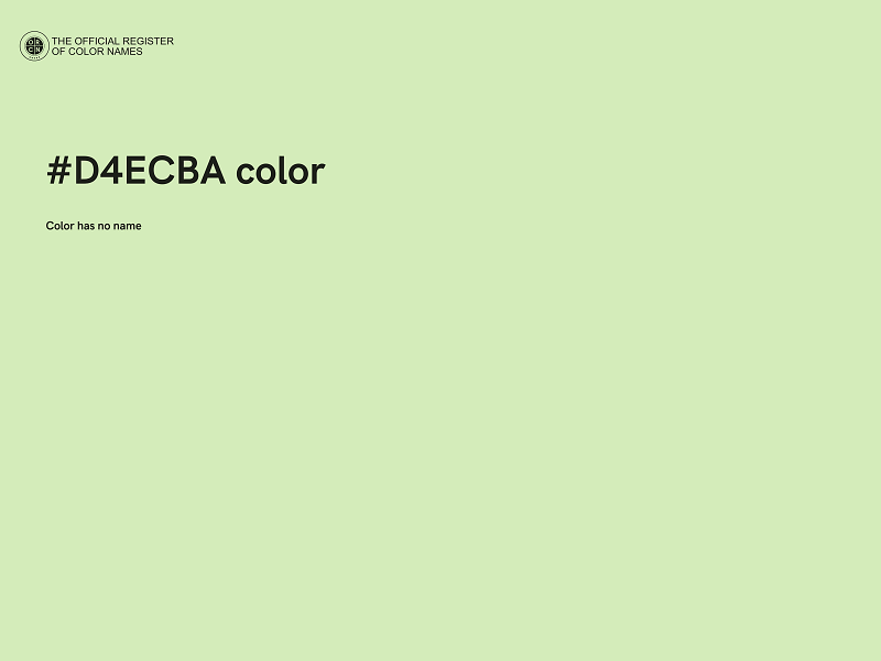 #D4ECBA color image