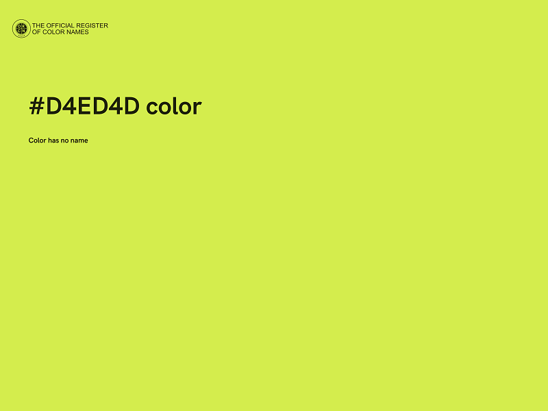 #D4ED4D color image