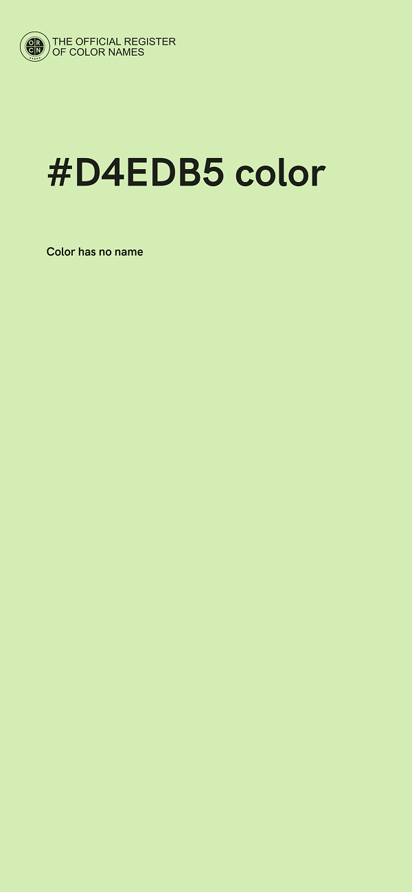 #D4EDB5 color image