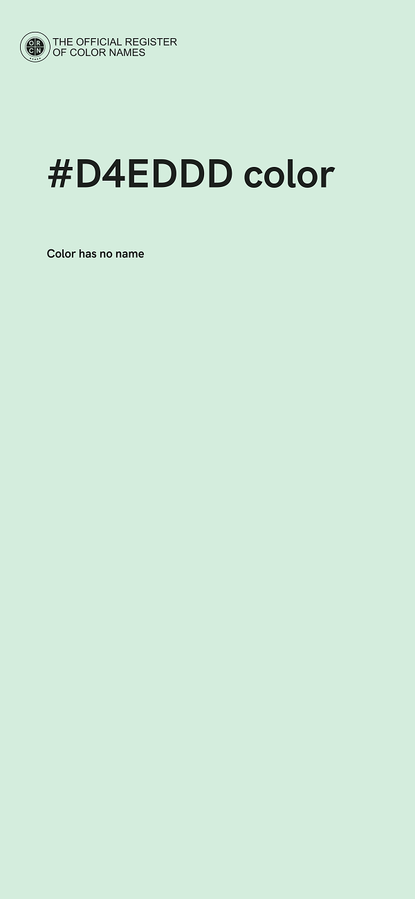 #D4EDDD color image