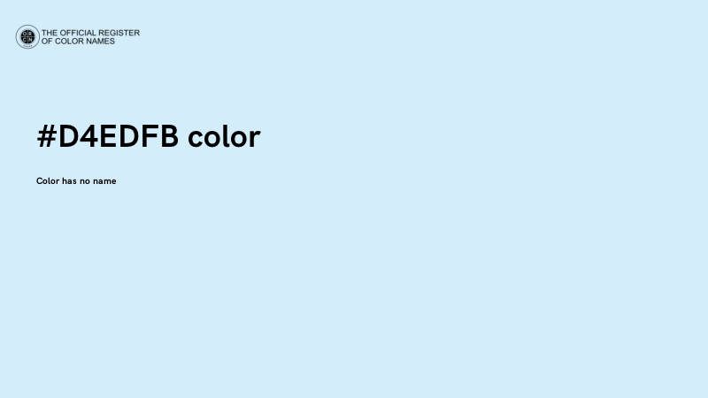 #D4EDFB color image