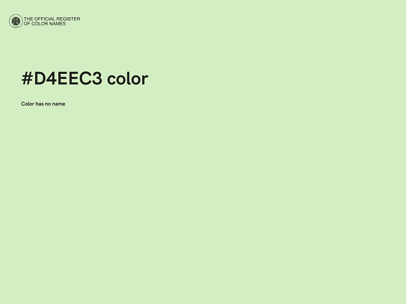 #D4EEC3 color image
