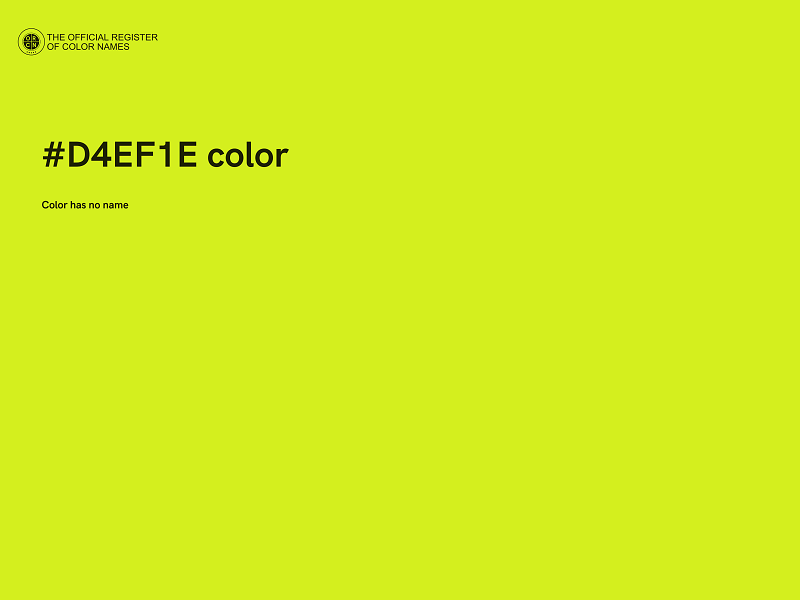 #D4EF1E color image