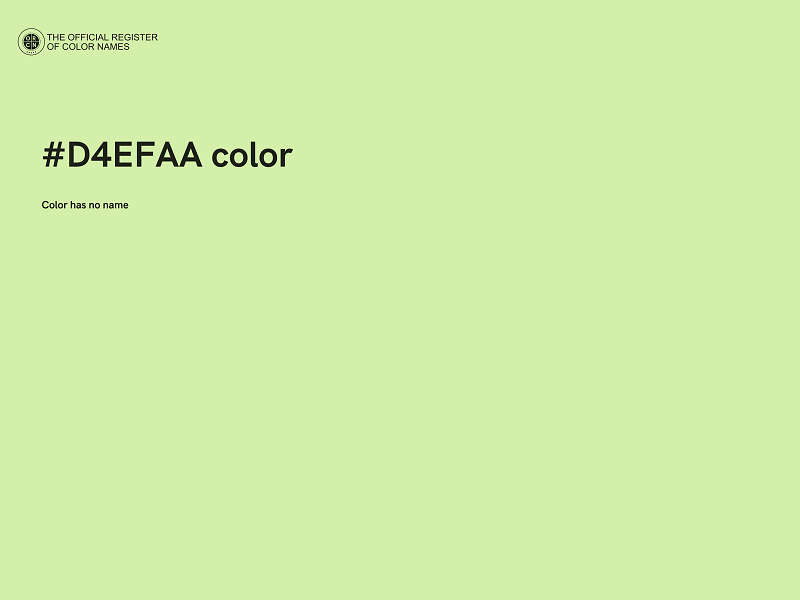 #D4EFAA color image