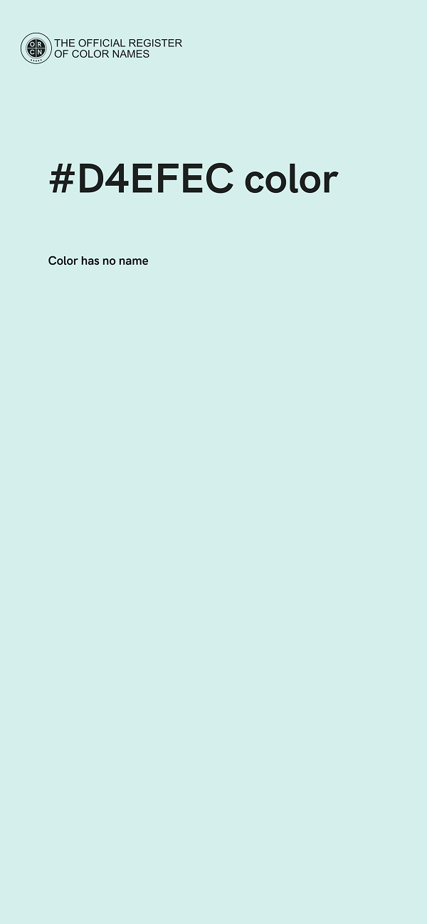 #D4EFEC color image