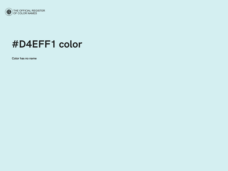 #D4EFF1 color image