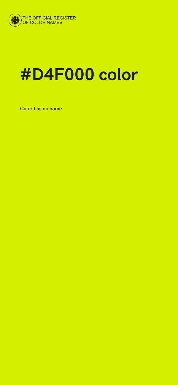 #D4F000 color image