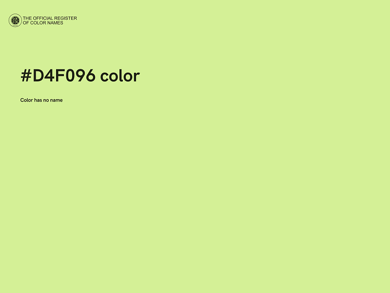 #D4F096 color image