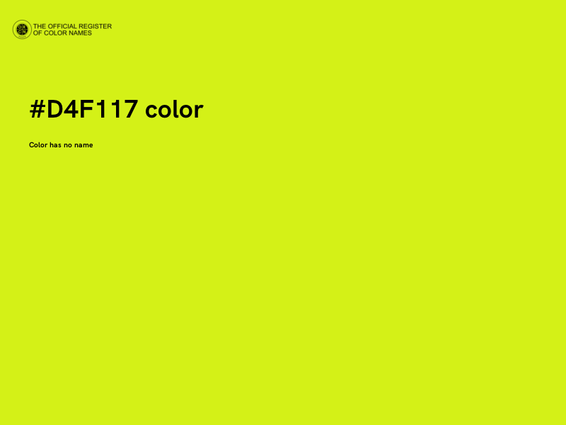 #D4F117 color image