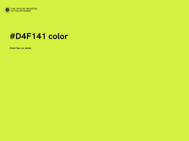 #D4F141 color image