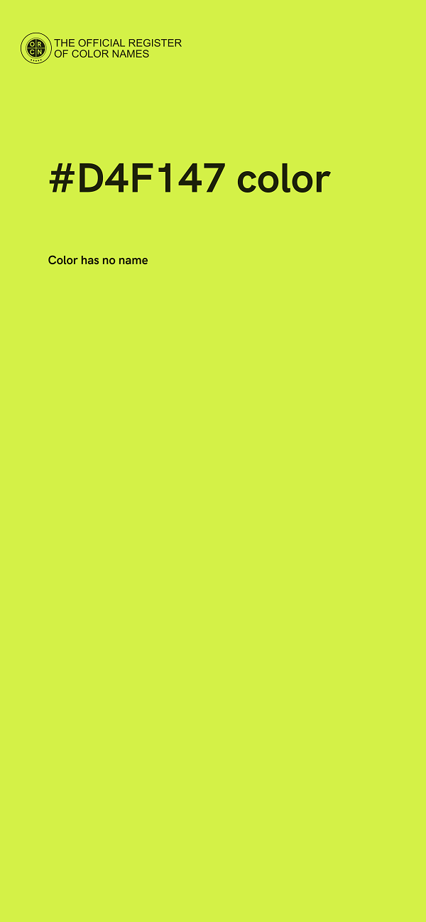 #D4F147 color image
