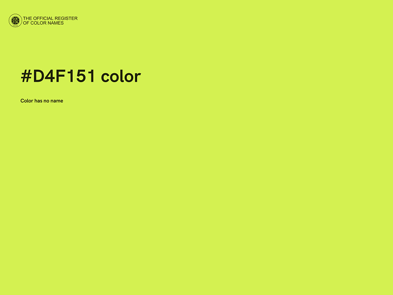 #D4F151 color image