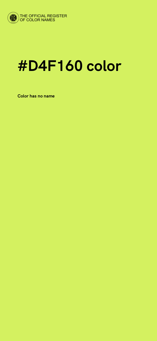 #D4F160 color image