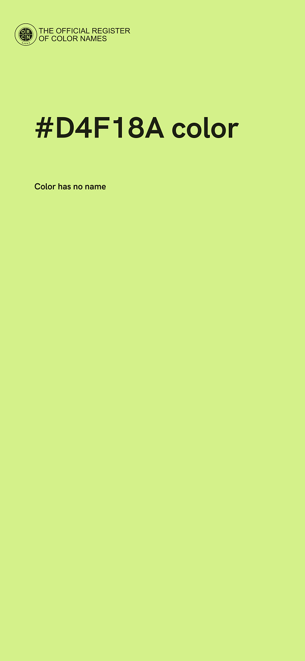 #D4F18A color image