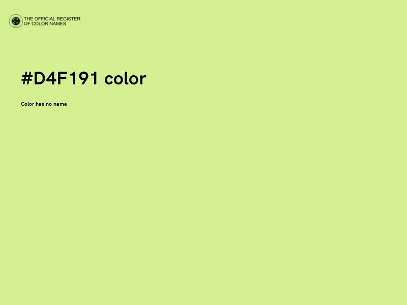 #D4F191 color image