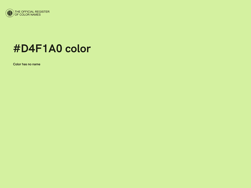 #D4F1A0 color image