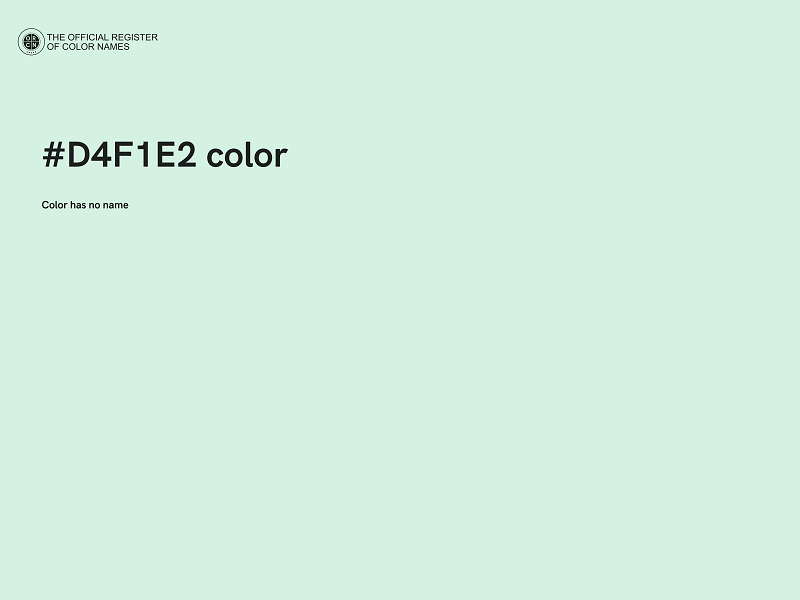 #D4F1E2 color image