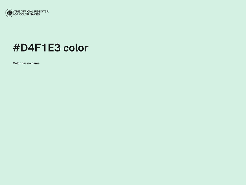 #D4F1E3 color image