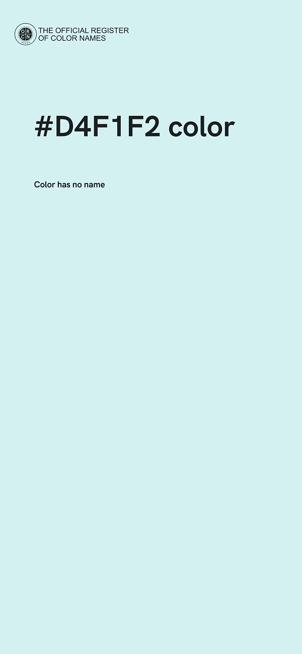 #D4F1F2 color image