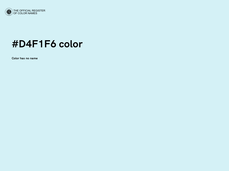 #D4F1F6 color image