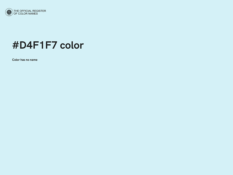 #D4F1F7 color image