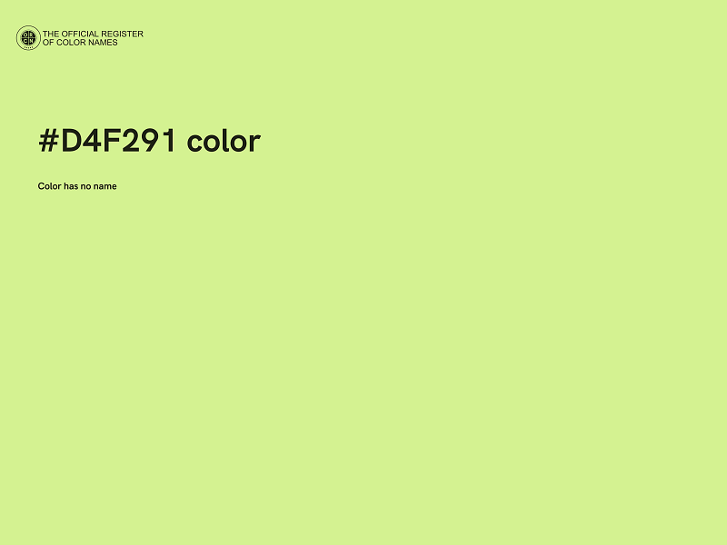 #D4F291 color image