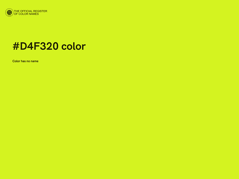 #D4F320 color image