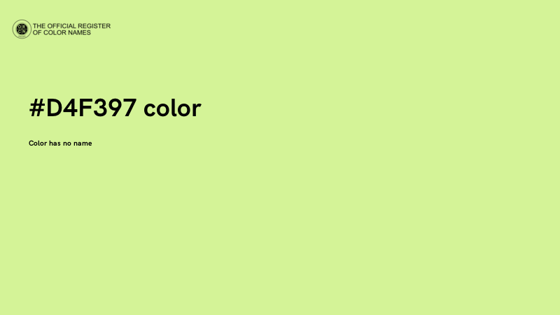 #D4F397 color image
