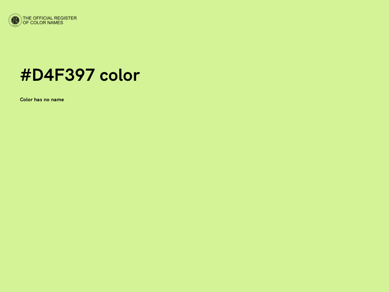 #D4F397 color image