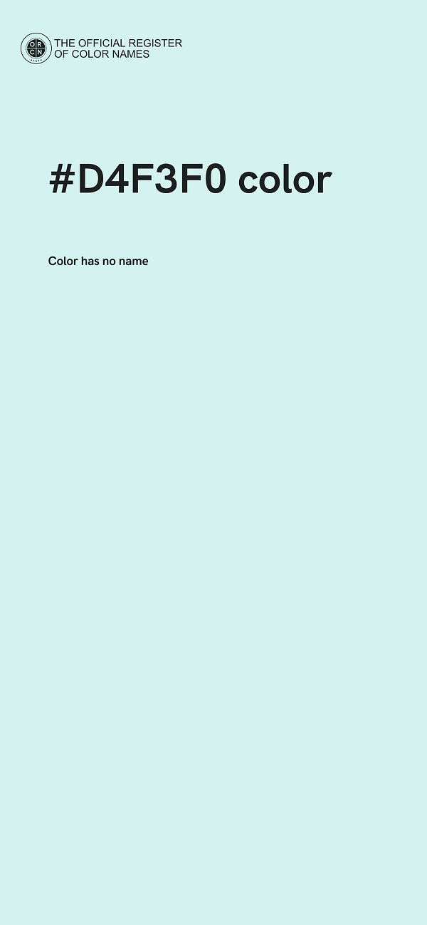 #D4F3F0 color image