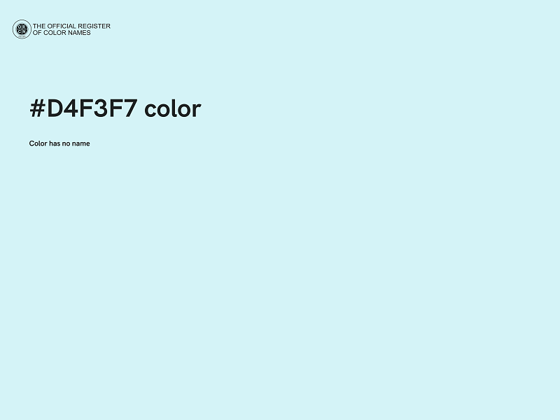 #D4F3F7 color image