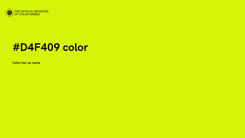 #D4F409 color image
