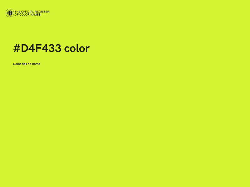 #D4F433 color image