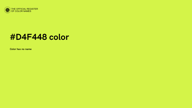 #D4F448 color image