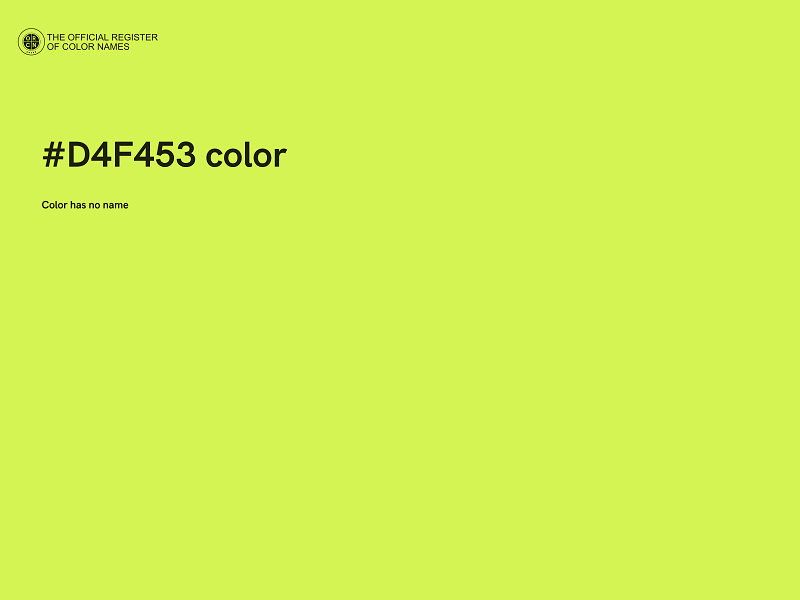 #D4F453 color image