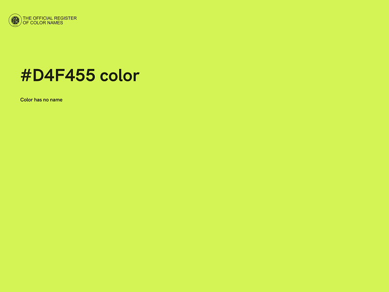 #D4F455 color image