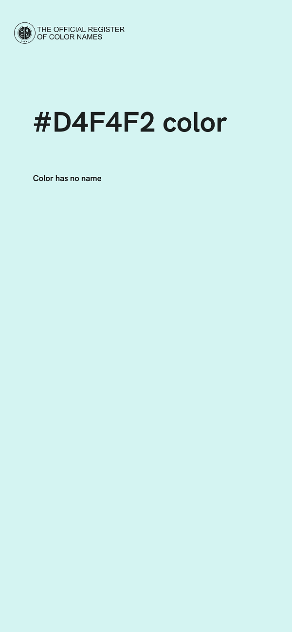 #D4F4F2 color image