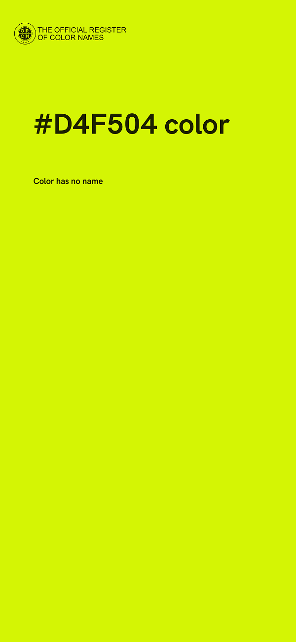 #D4F504 color image
