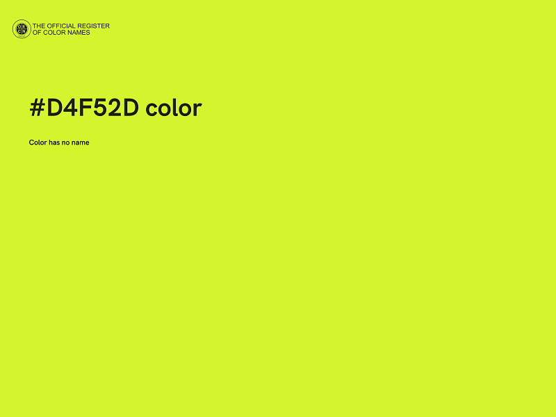 #D4F52D color image