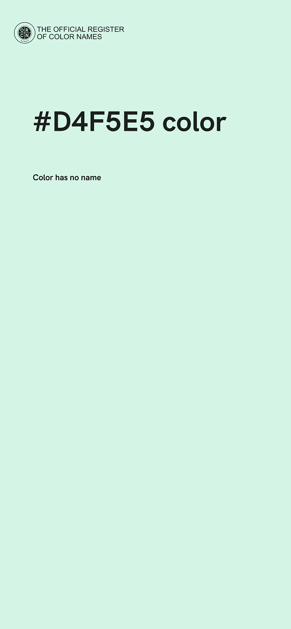 #D4F5E5 color image