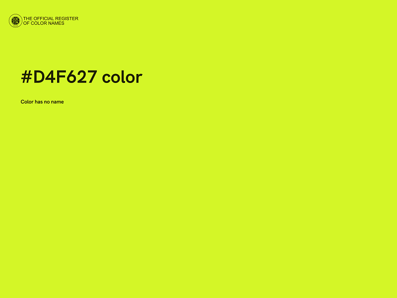 #D4F627 color image