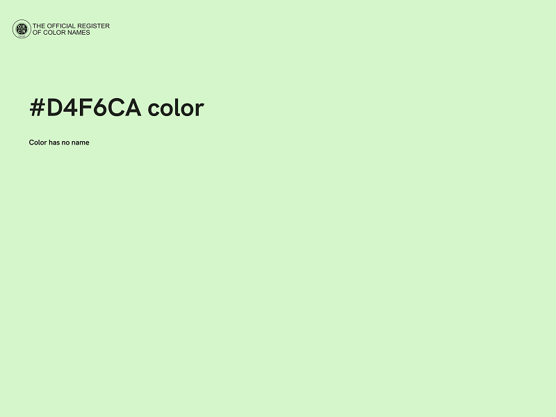 #D4F6CA color image