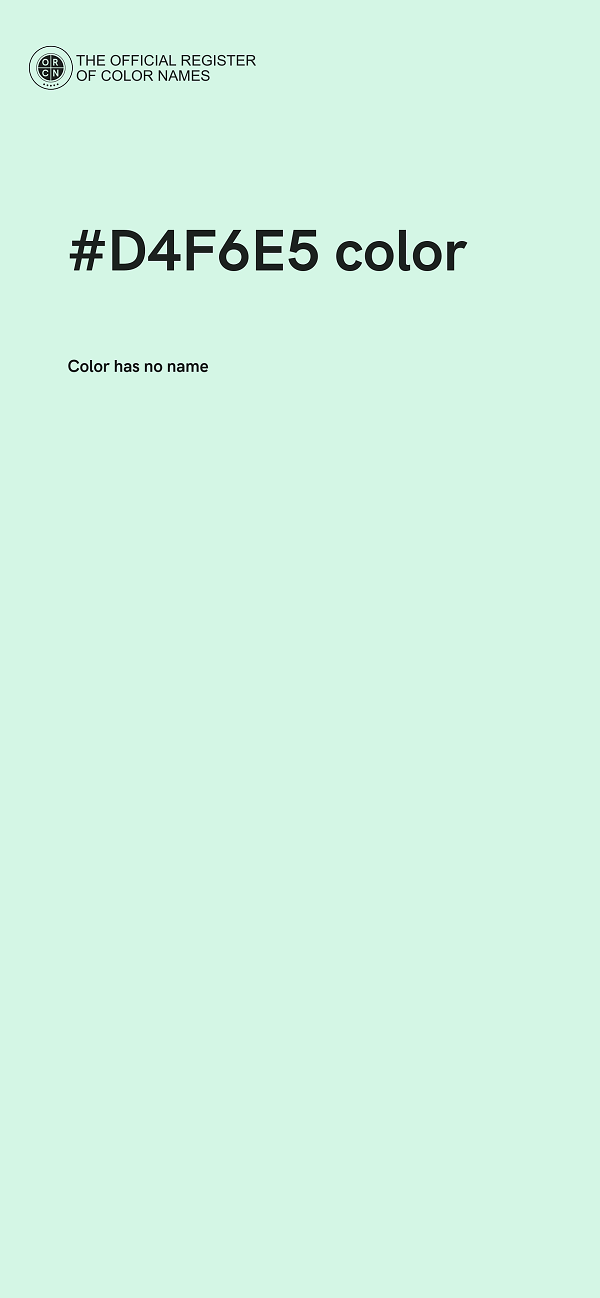 #D4F6E5 color image