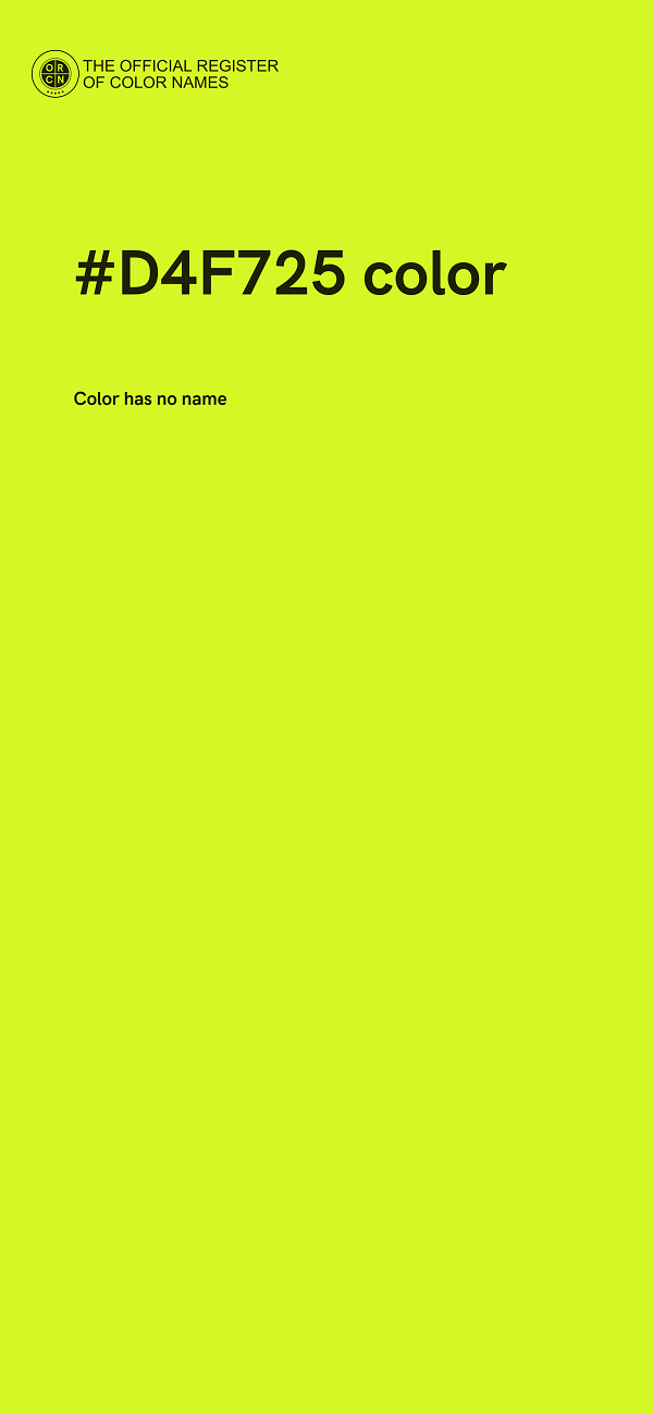 #D4F725 color image