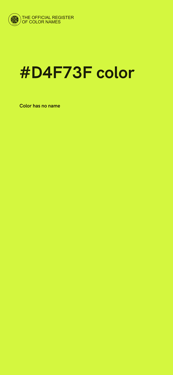 #D4F73F color image