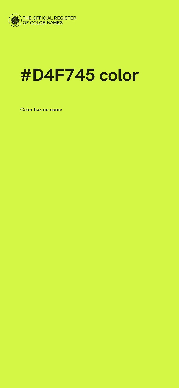 #D4F745 color image