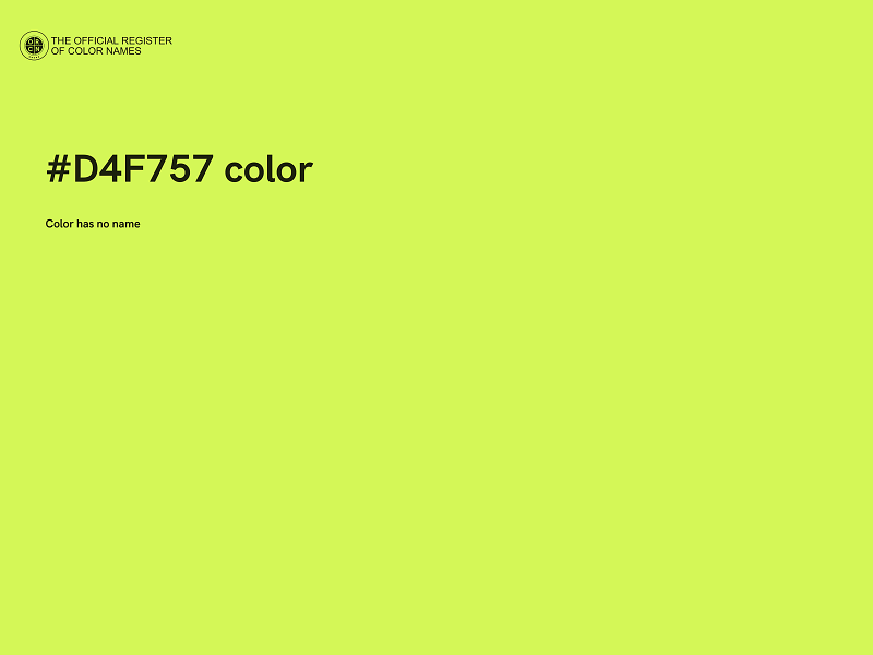 #D4F757 color image