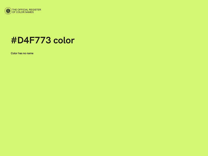 #D4F773 color image